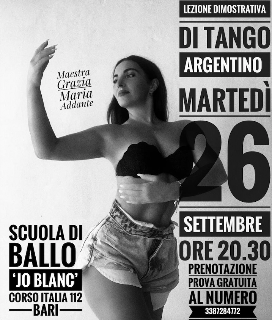 Lezione dimostrativa di Tango Argentino a Bari
